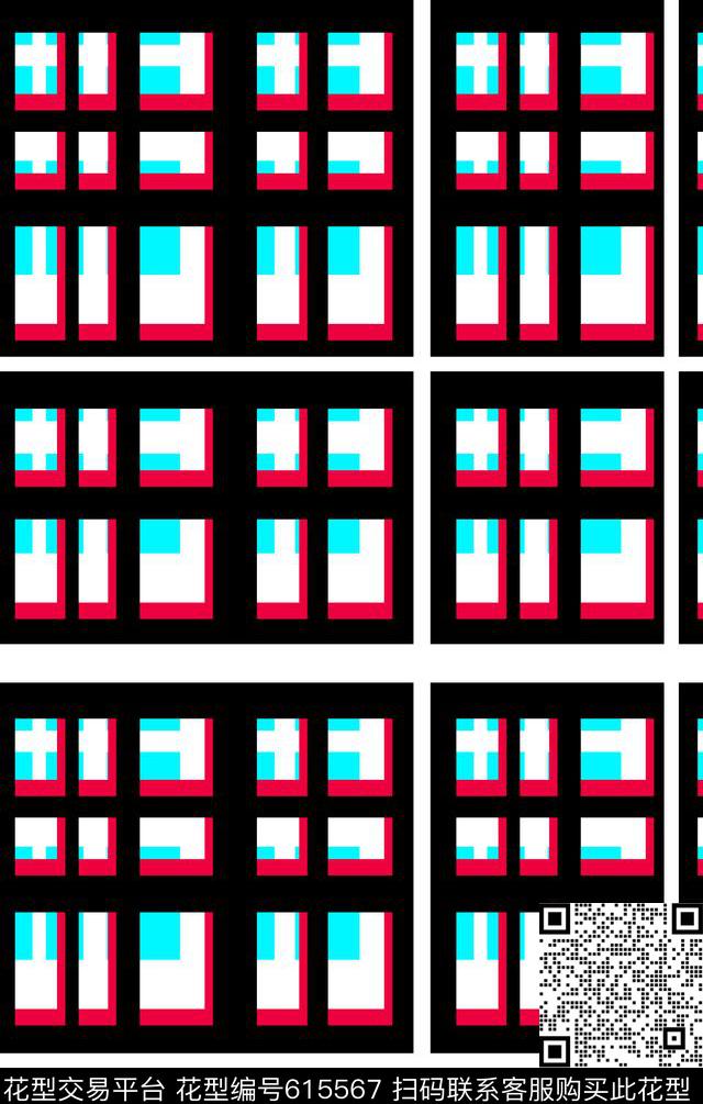 格子传统印花华亿平台下载（图片编号: 615567） - 瓦栏（Walan）