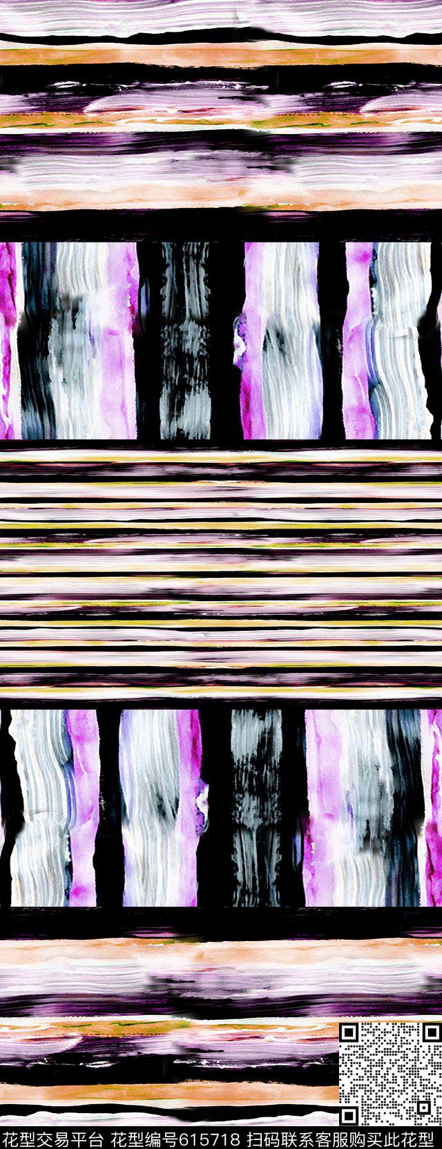 定位条纹肌理数码印花华亿平台下载（图片编号: 615718） - 瓦栏（Walan）