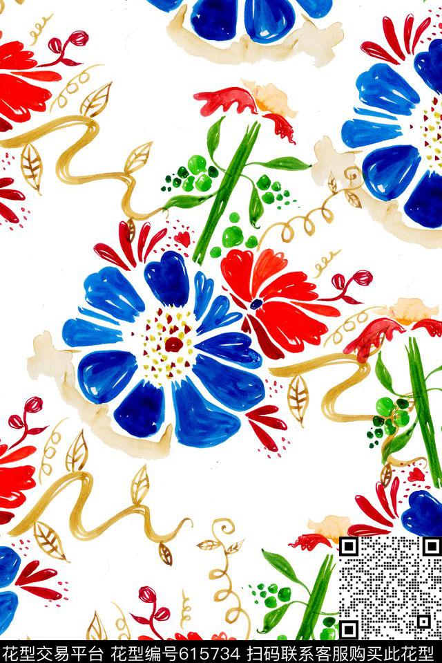 童趣插画水彩画数码印花华亿平台下载（图片编号: 615734） - 瓦栏（Walan）