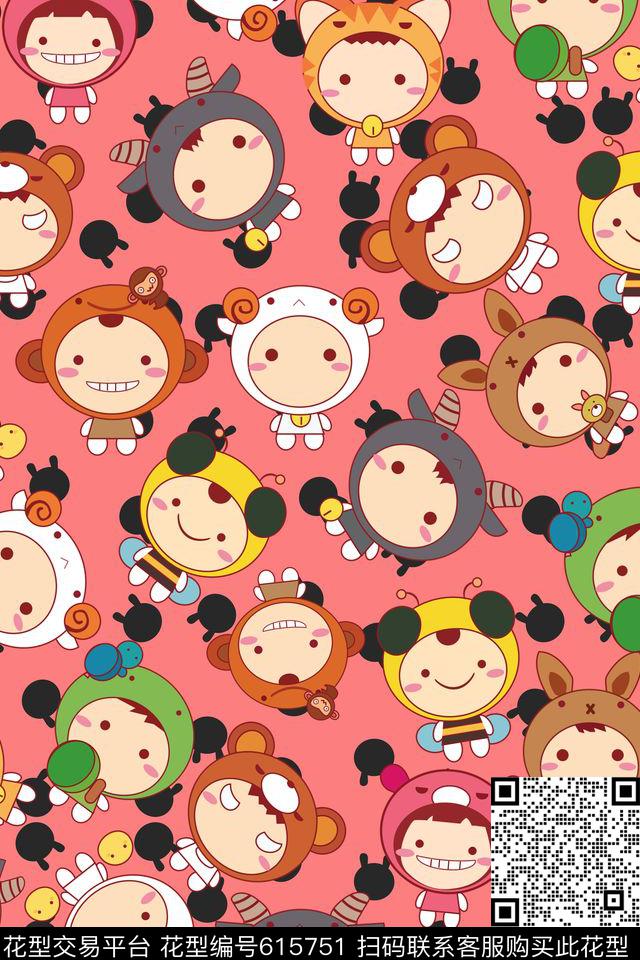 女装婴童卡通人物数码印花华亿平台下载（图片编号: 615751） - 瓦栏（Walan）