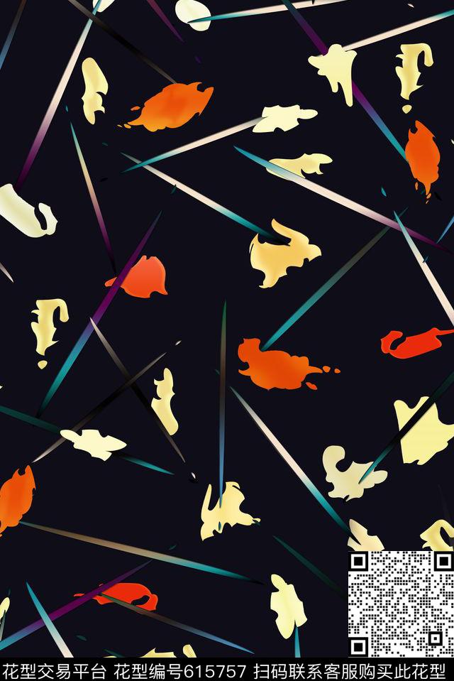 时装童装抽象数码印花华亿平台下载（图片编号: 615757） - 瓦栏（Walan）