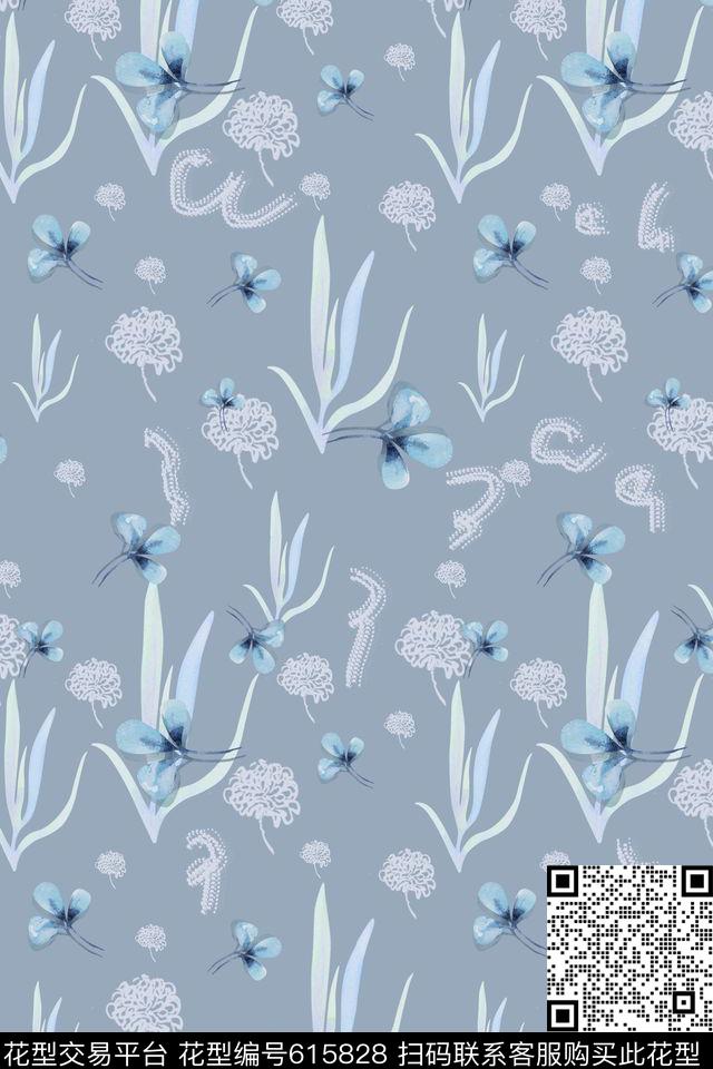 乱花小碎花花朵数码印花华亿平台下载（图片编号: 615828） - 瓦栏（Walan）