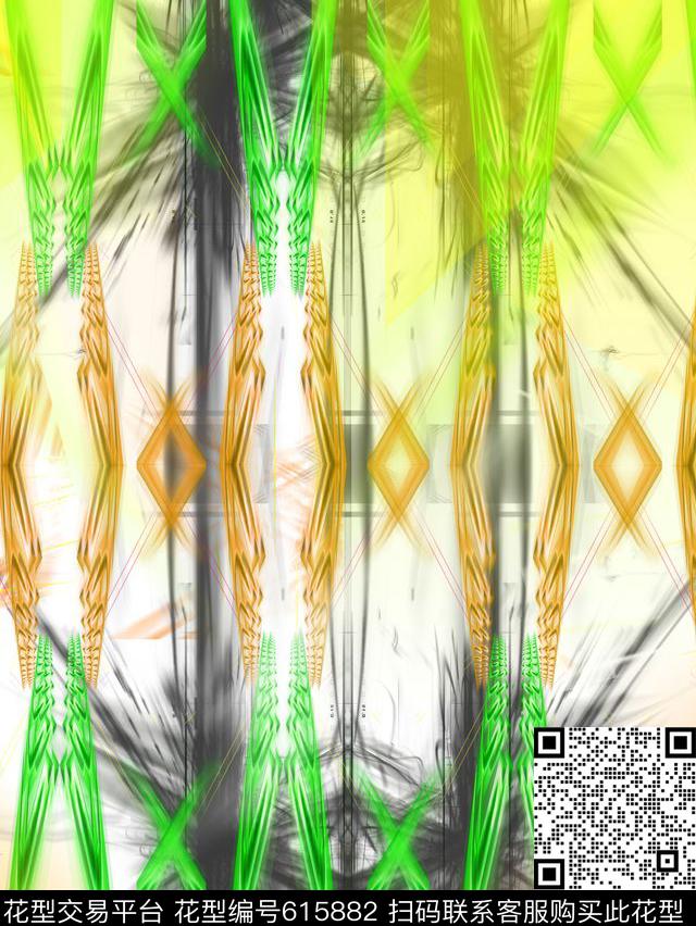 时尚、炫酷、抽象数码印花华亿平台下载（图片编号: 615882） - 瓦栏（Walan）