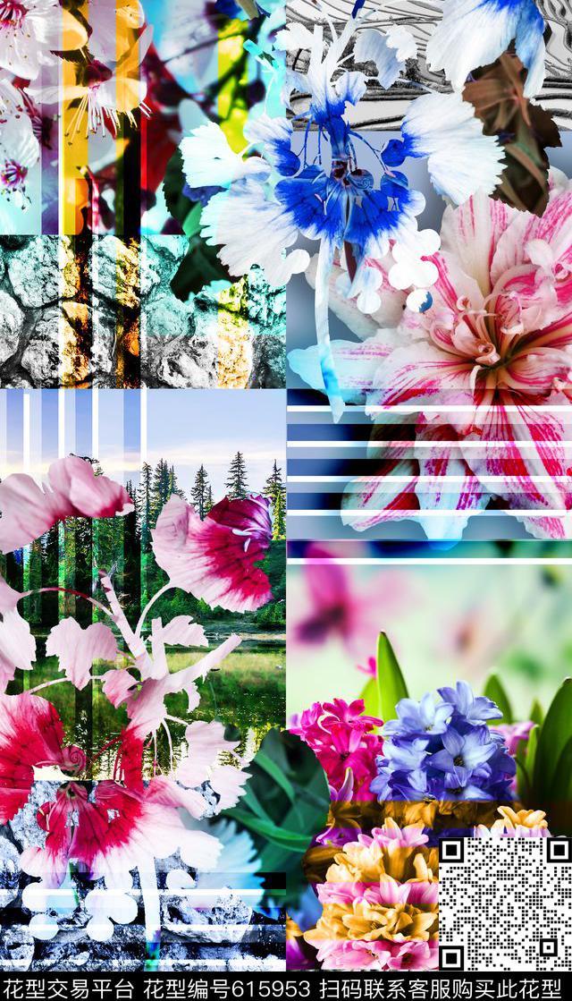 花卉、纹理、风景数码印花华亿平台下载（图片编号: 615953） - 瓦栏（Walan）