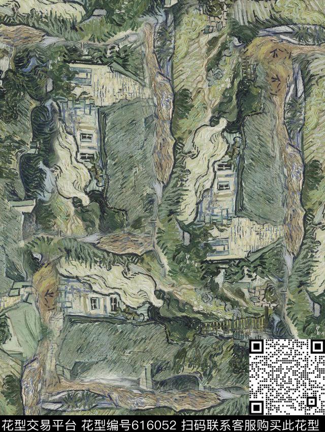 油画女装华亿平台艺术数码印花华亿平台下载（图片编号: 616052） - 瓦栏（Walan）