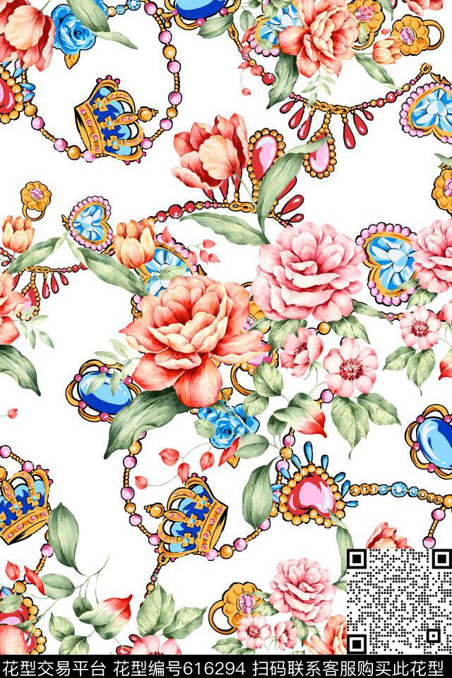 连衣裙女装珠宝项链数码印花华亿平台下载（图片编号: 616294） - 瓦栏（Walan）