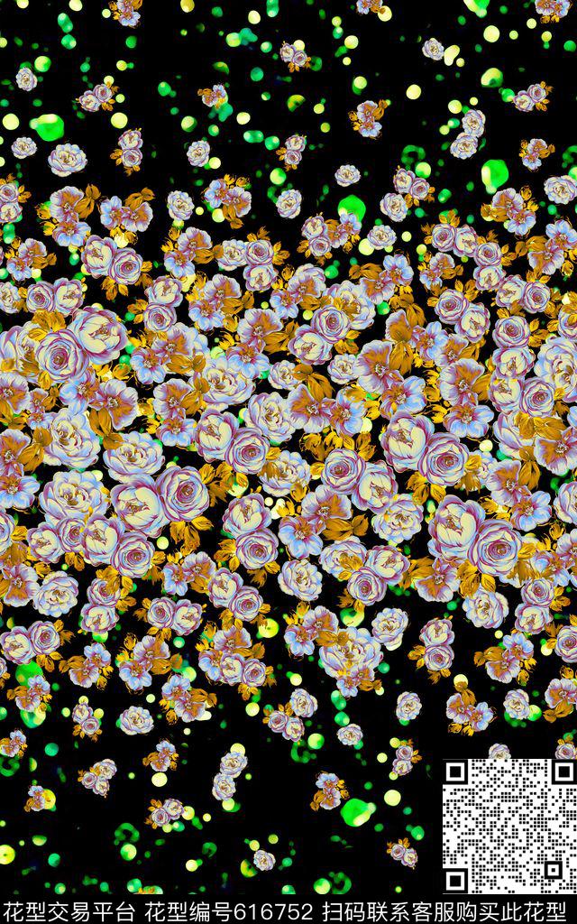 小碎花条纹渐变数码印花华亿平台下载（图片编号: 616752） - 瓦栏（Walan）