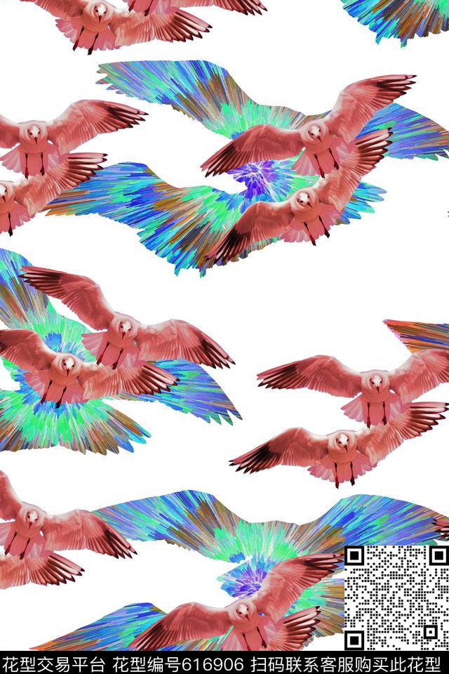 鸟海燕女装数码印花华亿平台下载（图片编号: 616906） - 瓦栏（Walan）