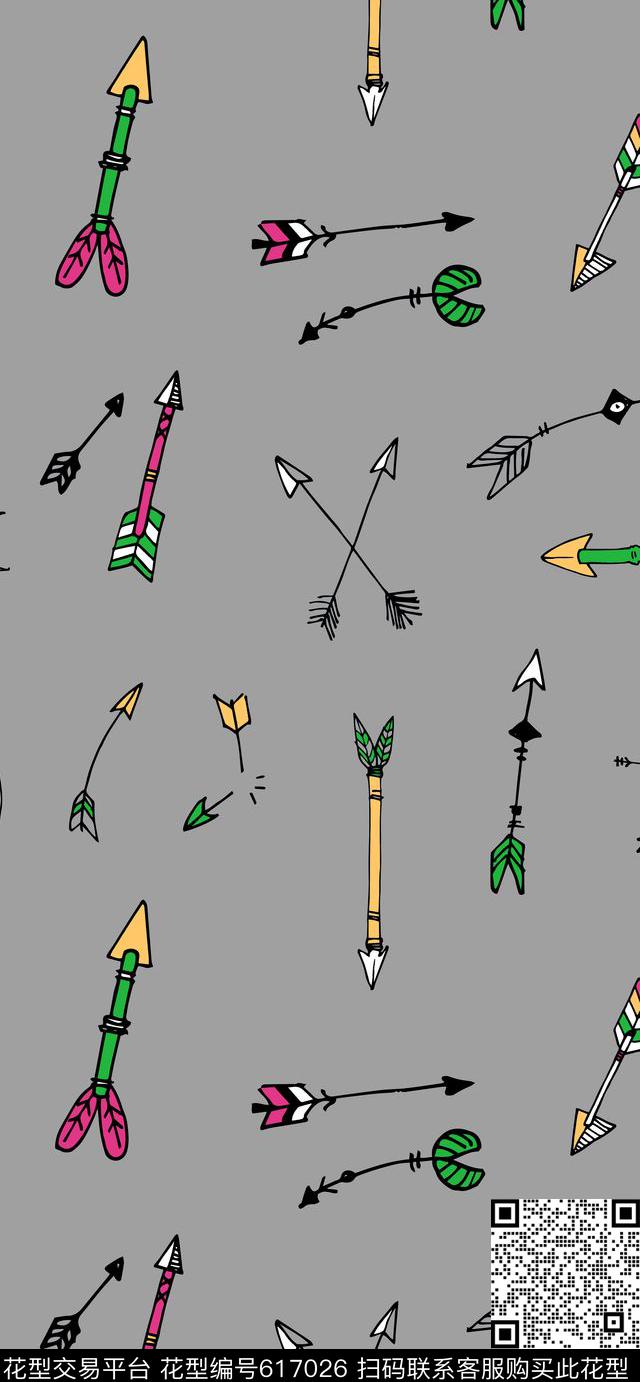 几何卡通插画传统印花华亿平台下载（图片编号: 617026） - 瓦栏（Walan）