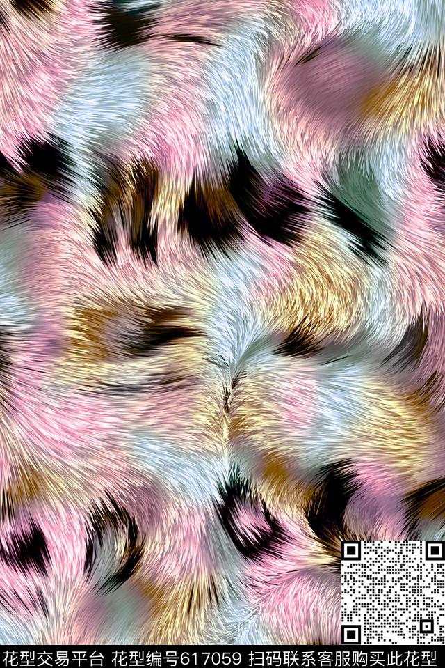 豹纹箱包毛皮数码印花华亿平台下载（图片编号: 617059） - 瓦栏（Walan）