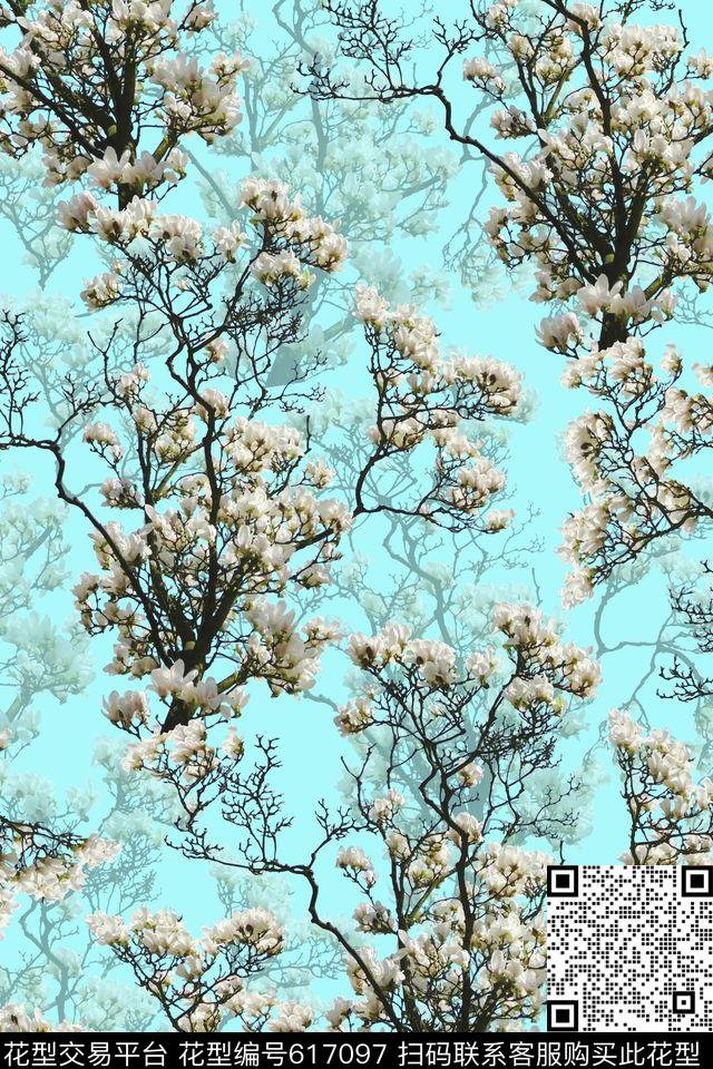 女装花卉碎花数码印花华亿平台下载（图片编号: 617097） - 瓦栏（Walan）