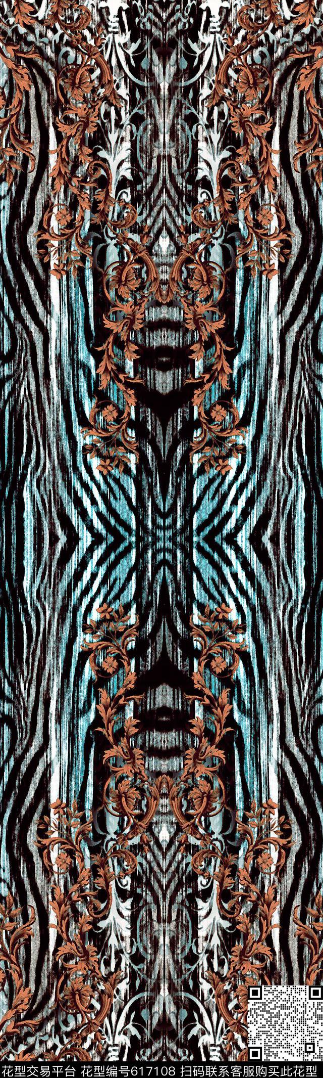 围巾华亿平台双边定位中老年数码印花华亿平台下载（图片编号: 617108） - 瓦栏（Walan）