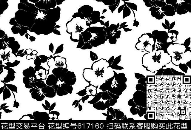 花瓣花朵花卉传统印花华亿平台下载（图片编号: 617160） - 瓦栏（Walan）