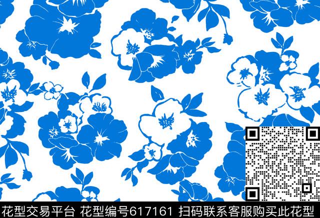 花瓣花朵花卉传统印花华亿平台下载（图片编号: 617161） - 瓦栏（Walan）