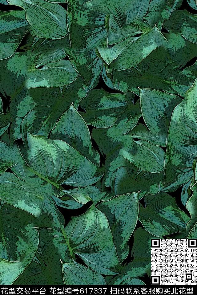 创意欧美休闲手绘数码印花华亿平台下载（图片编号: 617337） - 瓦栏（Walan）