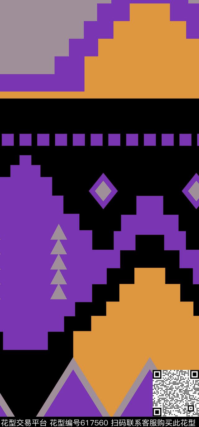 方格菱形几何传统印花华亿平台下载（图片编号: 617560） - 瓦栏（Walan）