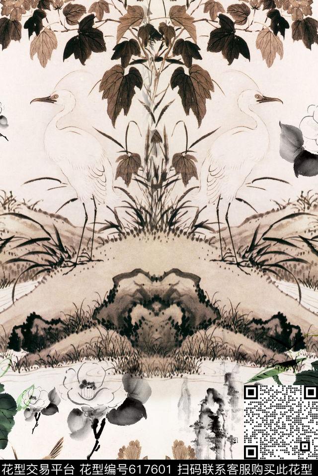 零点--女装女装工笔画数码印花华亿平台下载（图片编号: 617601） - 瓦栏（Walan）