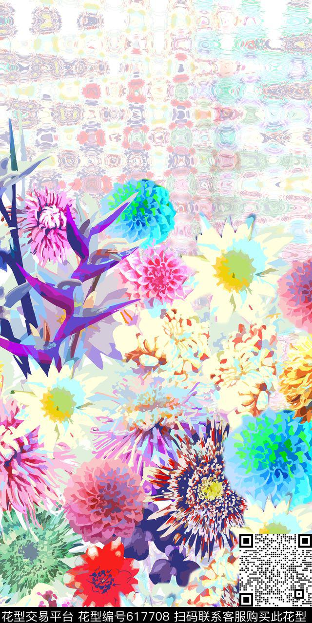 欧美花卉金属传统印花华亿平台下载（图片编号: 617708） - 瓦栏（Walan）