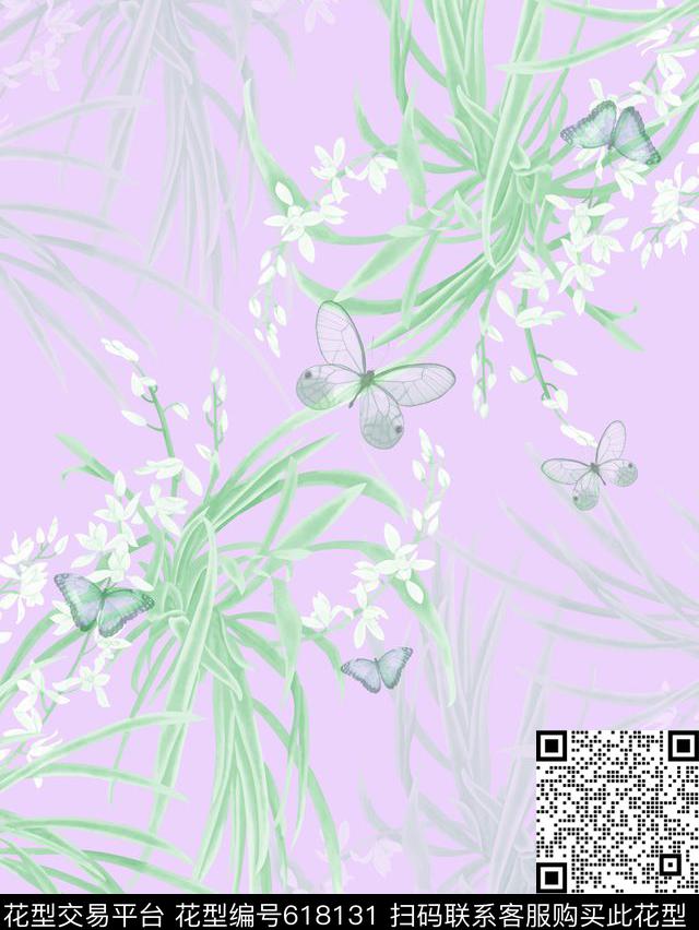 抽象几何清爽梦幻艺术平底立体手绘满版最新高清数码蕾丝民族中国风绣花珠宝肌理时尚潮

流大牌复古欧美风兰花蝴蝶数码印花华亿平台下载（图片编号: 618131） - 瓦栏（Walan）