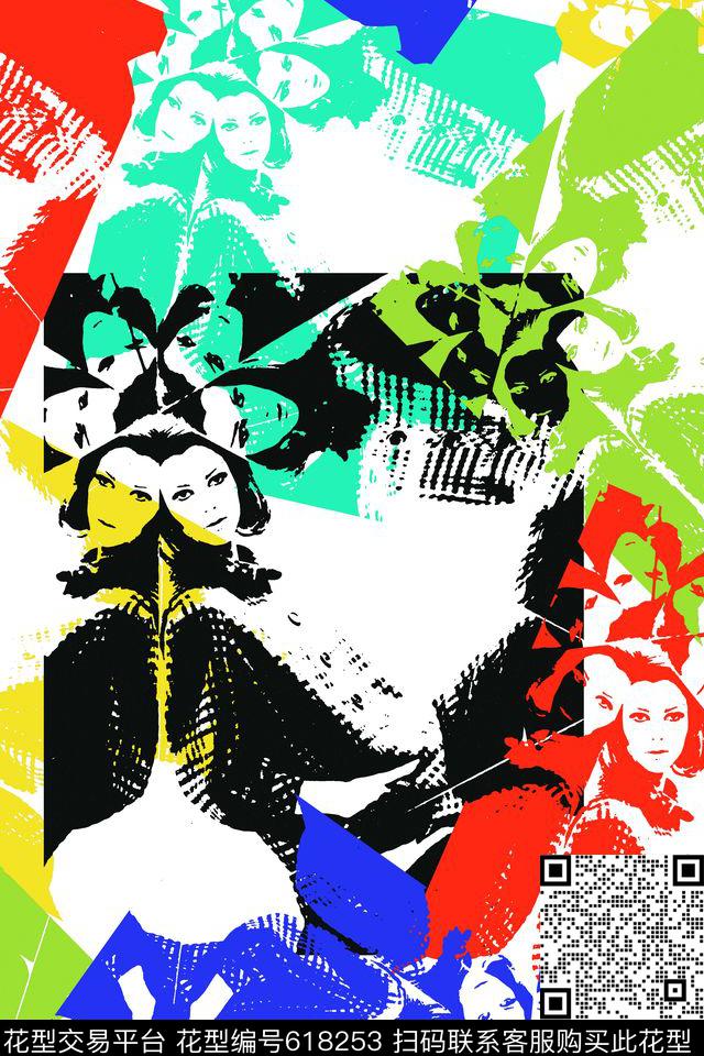 创意欧美休闲不规则几何传统印花华亿平台下载（图片编号: 618253） - 瓦栏（Walan）