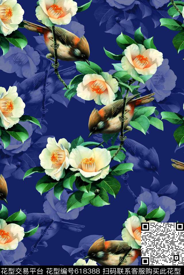 抽象几何清爽梦幻艺术平底立体手绘满版最新高清数码蕾丝民族中国风绣花珠宝肌理时尚潮

流大牌复古欧美风工笔画花卉数码印花华亿平台下载（图片编号: 618388） - 瓦栏（Walan）