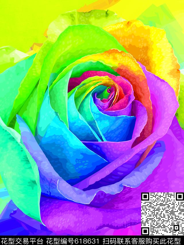 barttelartflowers数码印花华亿平台下载（图片编号: 618631） - 瓦栏（Walan）