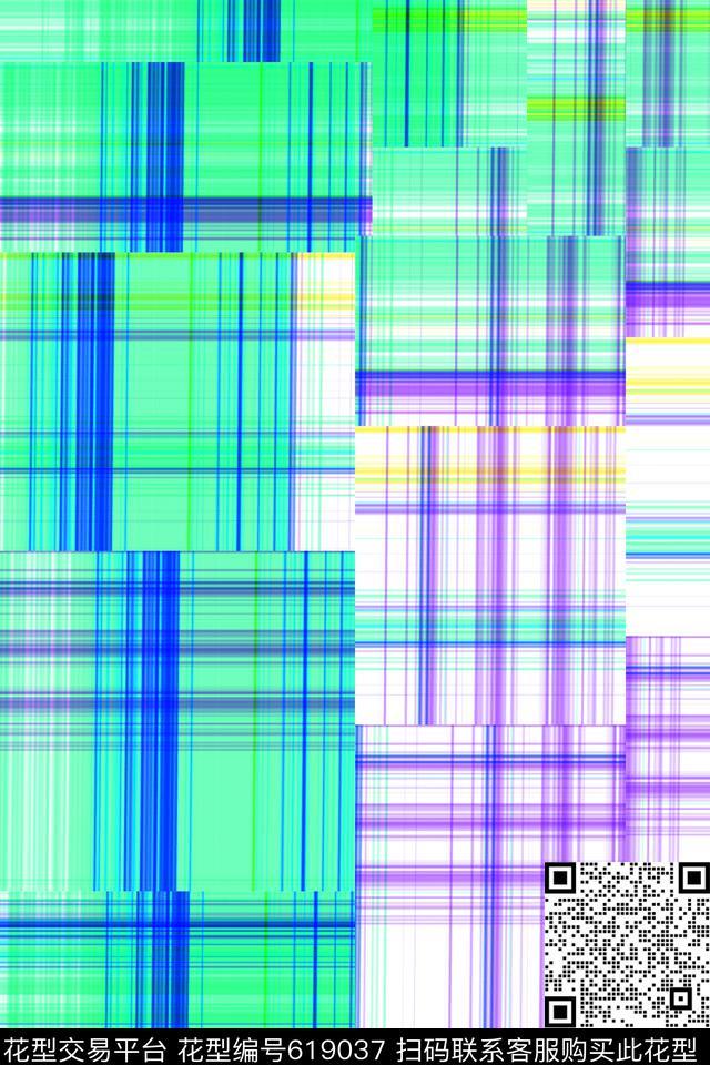 格子传统印花华亿平台下载（图片编号: 619037） - 瓦栏（Walan）