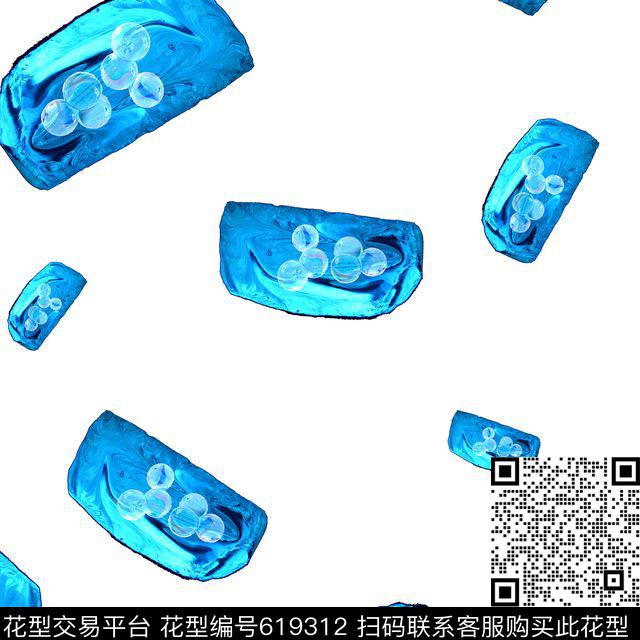 色块星球几何数码印花华亿平台下载（图片编号: 619312） - 瓦栏（Walan）