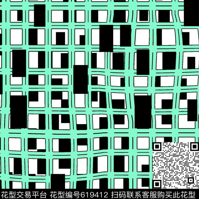 苏格兰格几何格子传统印花华亿平台下载（图片编号: 619412） - 瓦栏（Walan）