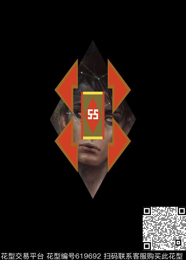 原创个性三角形数码印花华亿平台下载（图片编号: 619692） - 瓦栏（Walan）