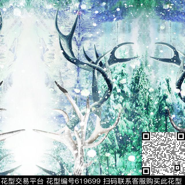 山水风景梦幻风景羚角数码印花华亿平台下载（图片编号: 619699） - 瓦栏（Walan）