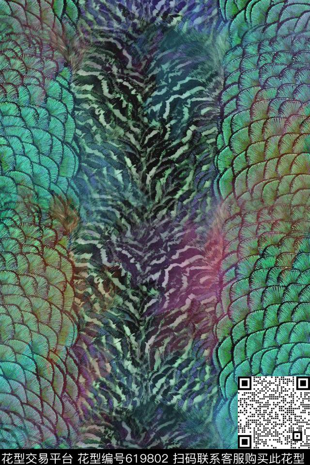 数码纹理动物纹数码印花华亿平台下载（图片编号: 619802） - 瓦栏（Walan）