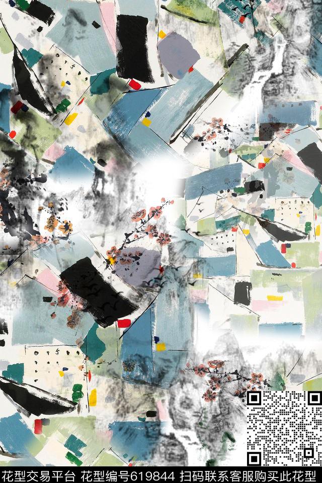 中国风水乡乌镇数码印花华亿平台下载（图片编号: 619844） - 瓦栏（Walan）