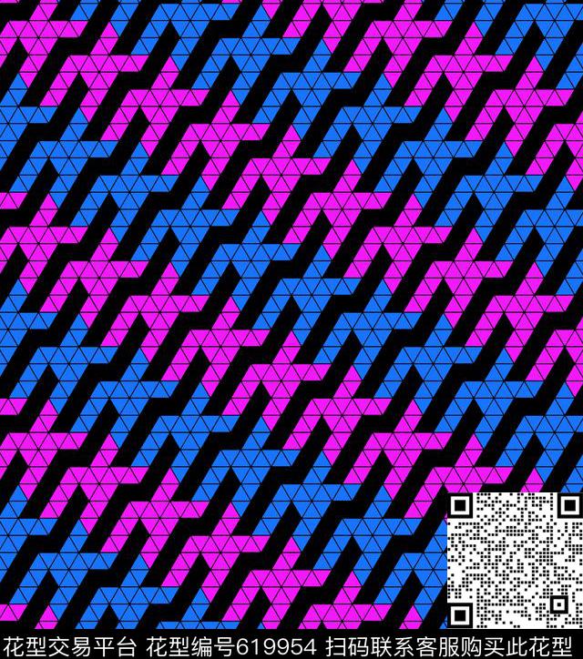 三角形几何女装数码印花华亿平台下载（图片编号: 619954） - 瓦栏（Walan）
