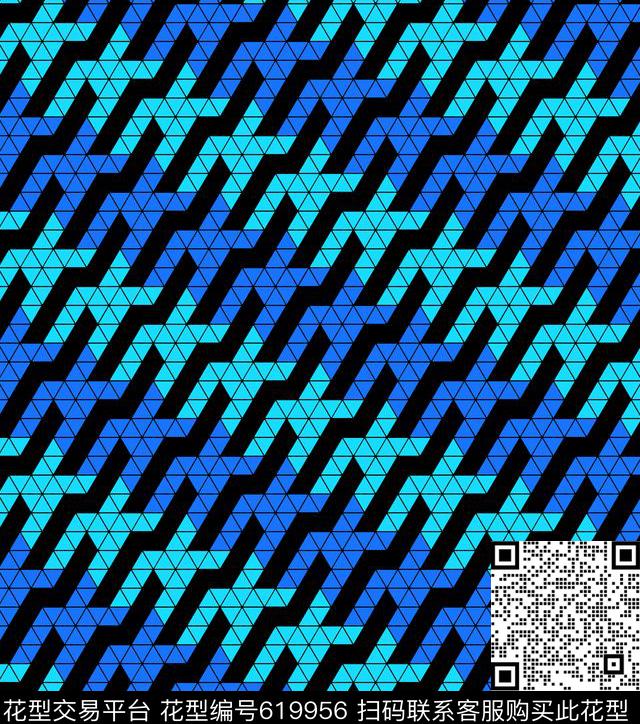 三角形几何女装数码印花华亿平台下载（图片编号: 619956） - 瓦栏（Walan）