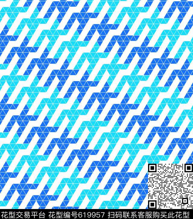 三角形几何女装数码印花华亿平台下载（图片编号: 619957） - 瓦栏（Walan）