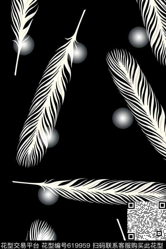 家纺面料孔雀羽毛数码印花华亿平台下载（图片编号: 619959） - 瓦栏（Walan）