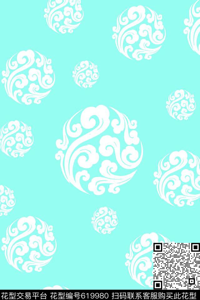 花瓣花卉小碎花传统印花华亿平台下载（图片编号: 619980） - 瓦栏（Walan）