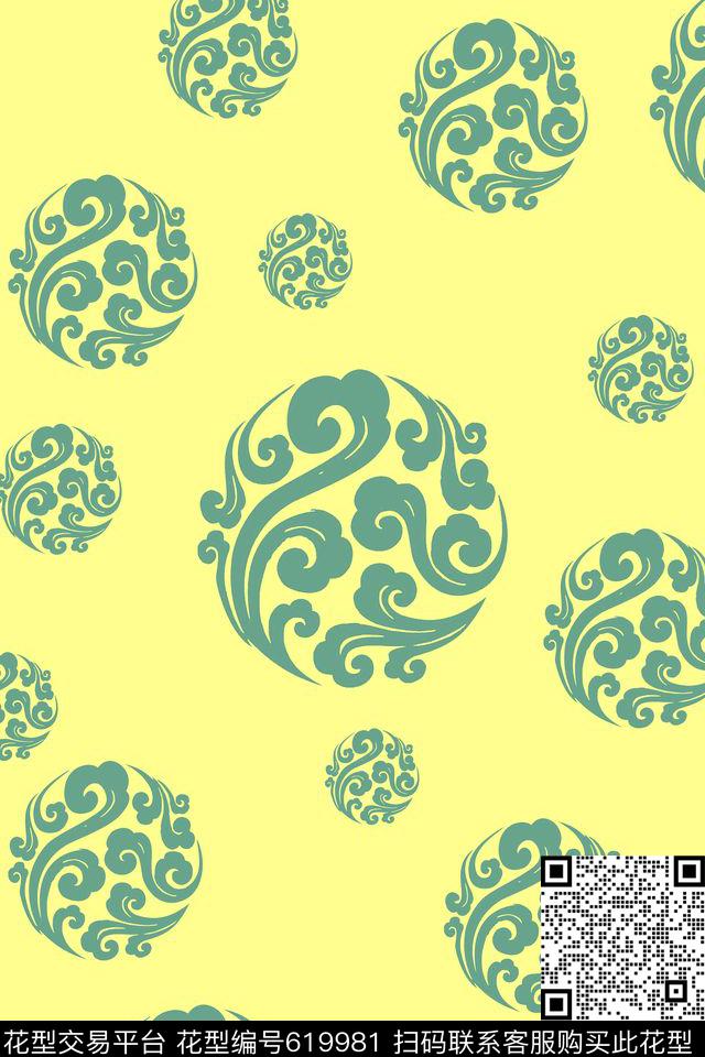 花瓣花卉小碎花传统印花华亿平台下载（图片编号: 619981） - 瓦栏（Walan）