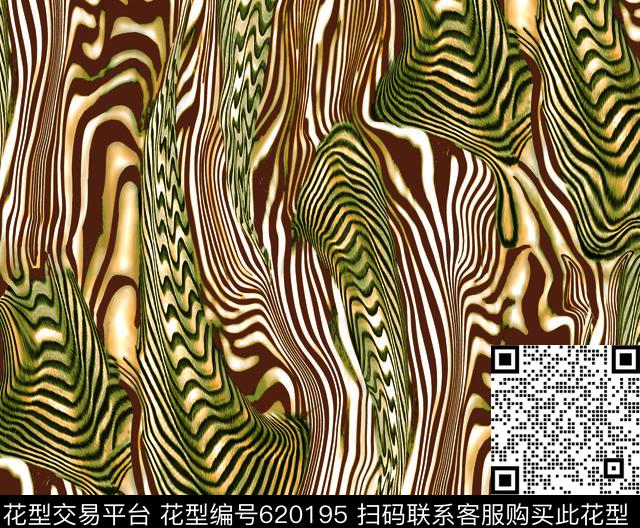 肌理斑马纹树纹传统印花华亿平台下载（图片编号: 620195） - 瓦栏（Walan）