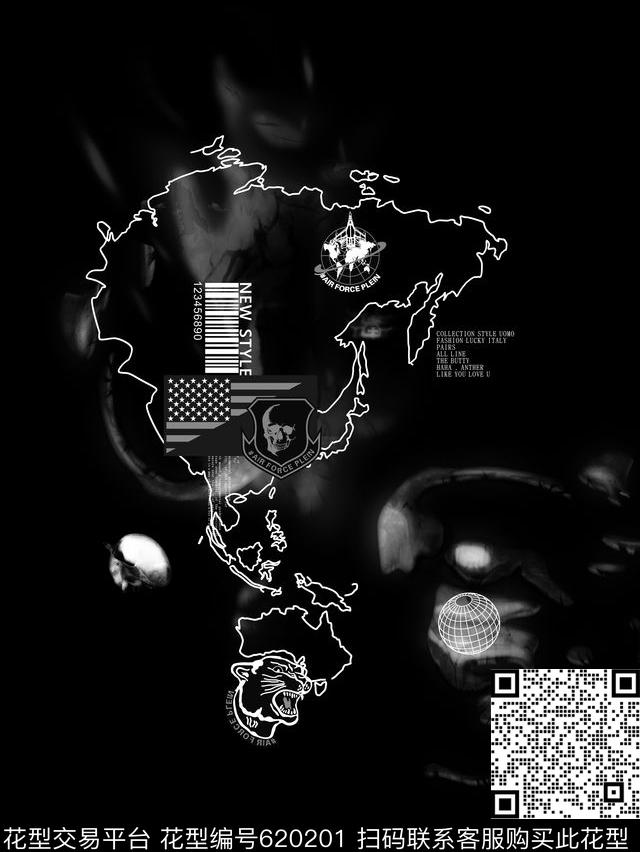 火焰星球PHILIPPPLEIN菲利普普莱因风格数码印花华亿平台下载（图片编号: 620201） - 瓦栏（Walan）