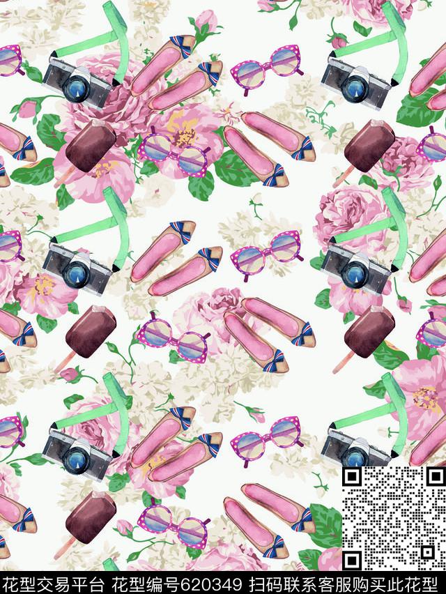 2017watercolorflowers数码印花华亿平台下载（图片编号: 620349） - 瓦栏（Walan）