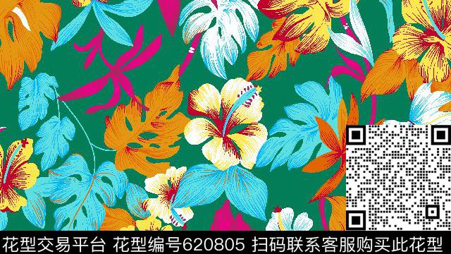 花卉。乱花传统印花华亿平台下载（图片编号: 620805） - 瓦栏（Walan）