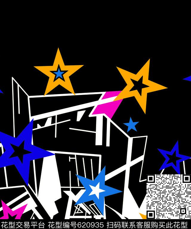 定位三角形五角星传统印花华亿平台下载（图片编号: 620935） - 瓦栏（Walan）