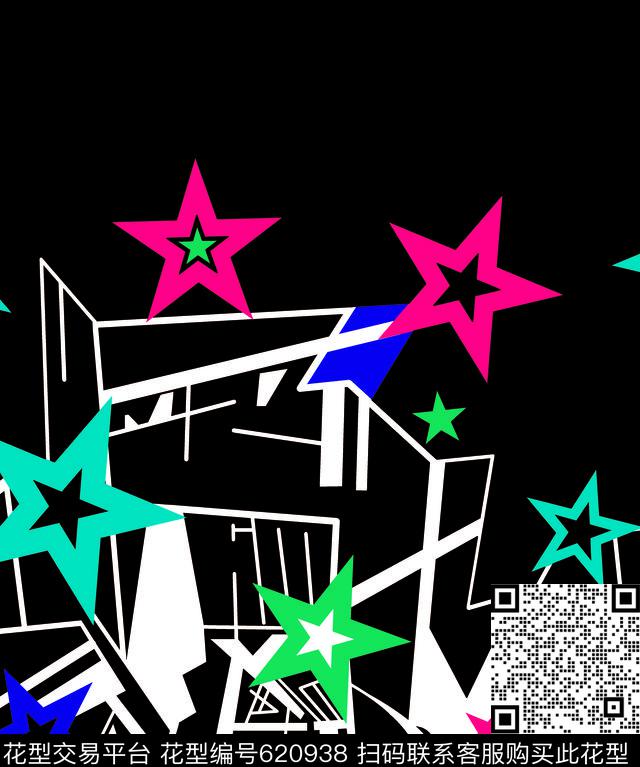 定位三角形五角星传统印花华亿平台下载（图片编号: 620938） - 瓦栏（Walan）