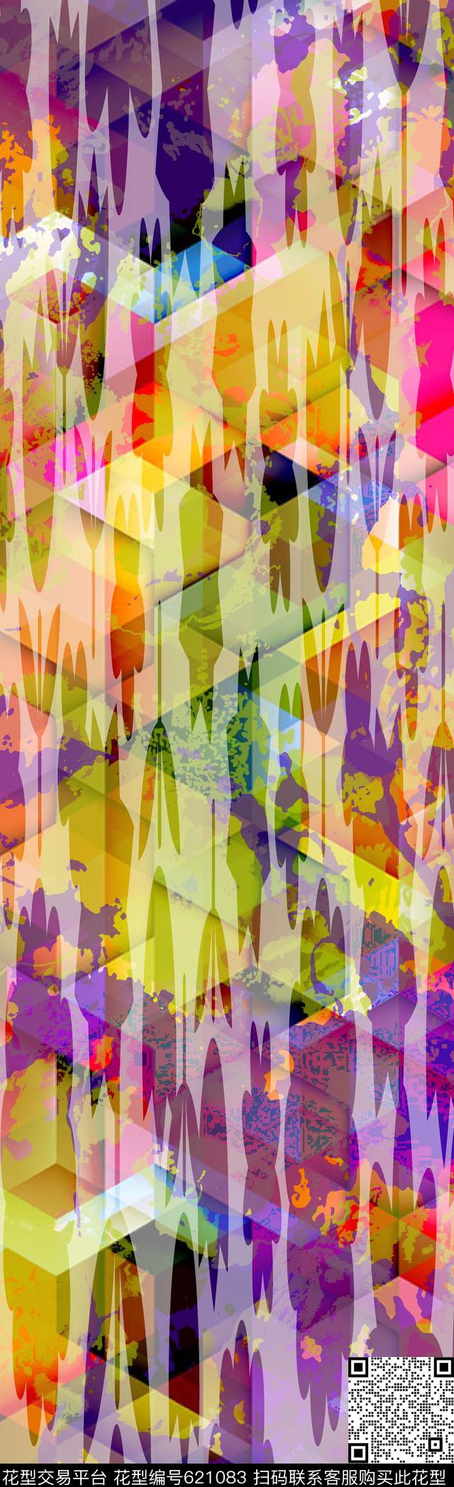 花卉长巾花卉长巾花纹传统印花华亿平台下载（图片编号: 621083） - 瓦栏（Walan）