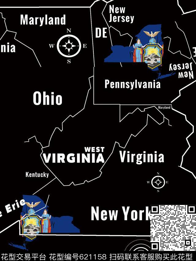 线条欧美日韩数码印花华亿平台下载（图片编号: 621158） - 瓦栏（Walan）