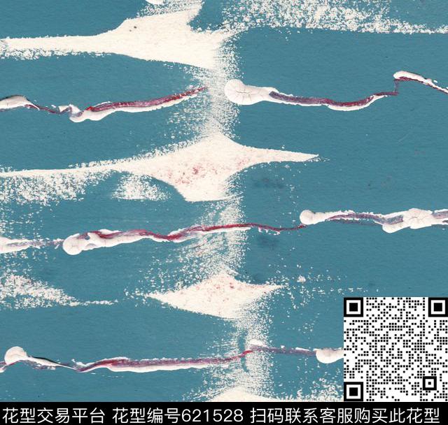 手绘几何数码印花华亿平台下载（图片编号: 621528） - 瓦栏（Walan）