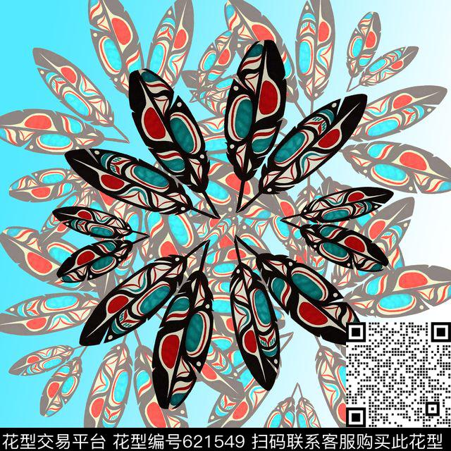 抽象风格风格花卉花枝数码印花华亿平台下载（图片编号: 621549） - 瓦栏（Walan）