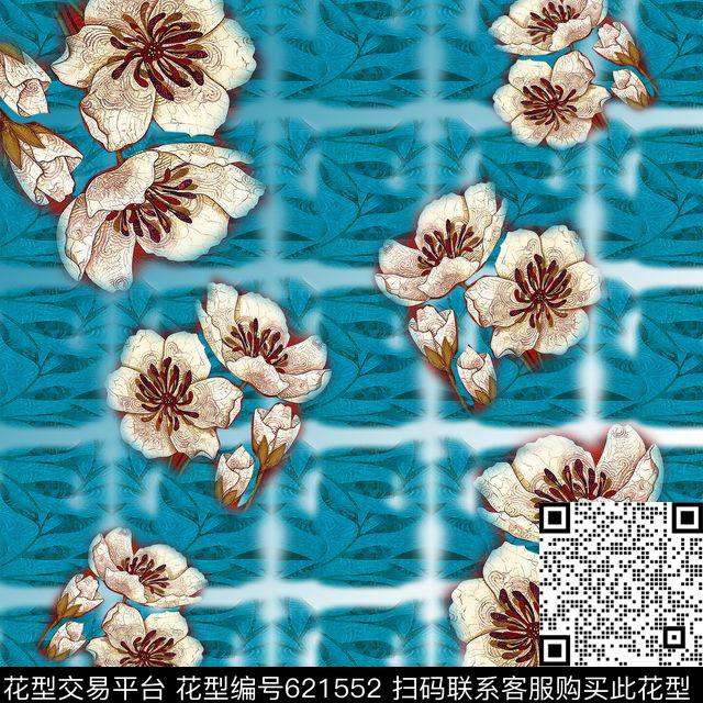 方块别样条纹几何构成数码印花华亿平台下载（图片编号: 621552） - 瓦栏（Walan）